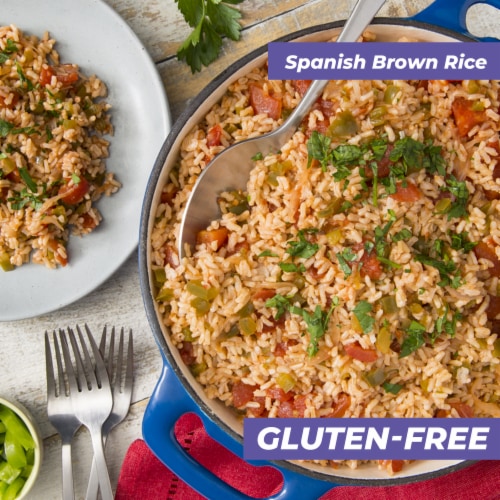 Mahatma Gluten-Free Whole Grain Brown Rice Perspective: top