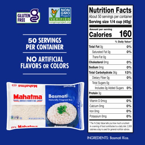 Mahatma Gluten-Free Basmati Rice Perspective: top