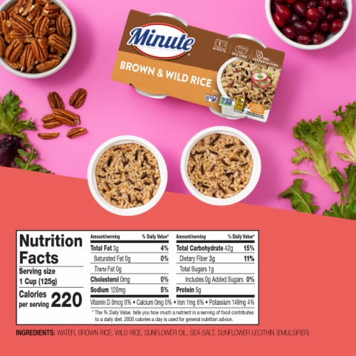 Minute Gluten-Free Ready to Serve Brown & Wild Rice Perspective: top