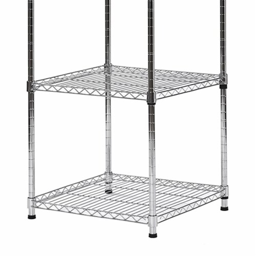 Muscle Rack 59 Inch Tall 5 Tier Steel Wire Slim Shelving Storage Unit
