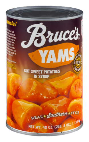 Bruce's® Cut Sweet Potato Yams in Syrup Perspective: top