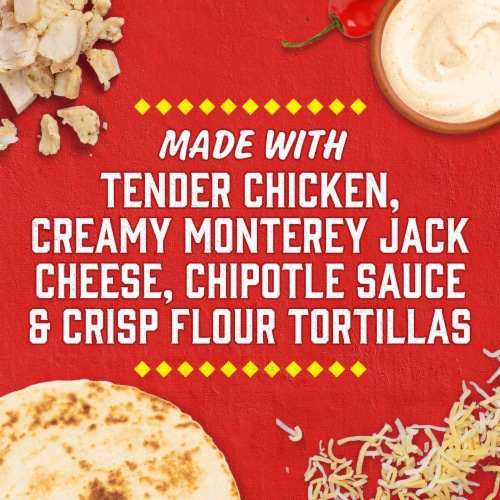Delimex Chipotle Chicken Crispy Quesadillas, box Perspective: top