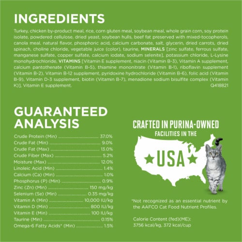 Purina ONE Plus Indoor Advantage Weight Control Adult Dry Cat Food Real Turkey 16 lb Food 4 Less