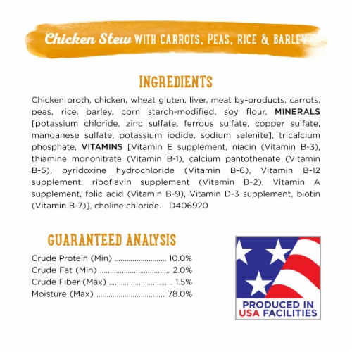 Purina Beneful Prepared Meals High Protein Wet Dog Food Chicken Stew with Gravy Perspective: top