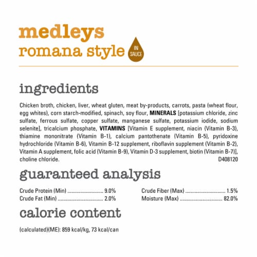 Purina Beneful Medleys Wet Dog Food Romana Style With Chicken in Sauce Perspective: top