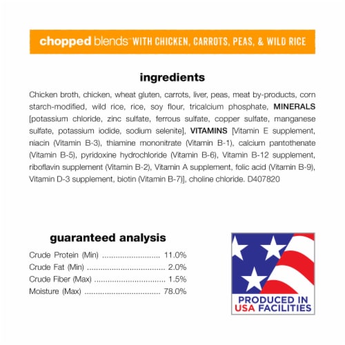 Purina Beneful Chopped Blends High Protein Wet Dog Food With Chicken in Gravy Perspective: top