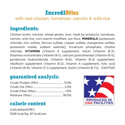 Purina Beneful IncrediBites Small Breed Wet Dog Food with Real Chicken with Gravy Perspective: top