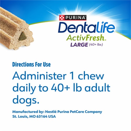Purina DentaLife ActivFresh Chicken Flavor Large Breed Adult Dog Dental Chews 21 ct Pouch Ralphs