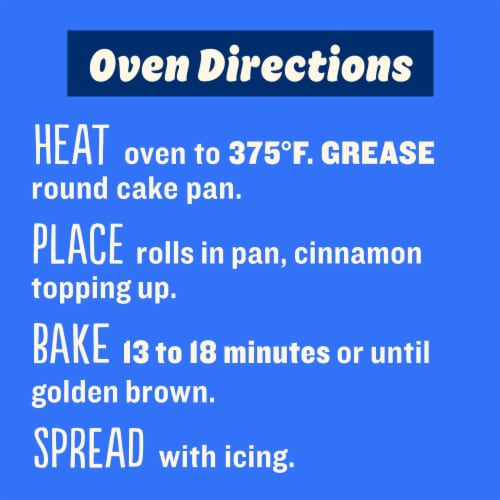 Pillsbury™ Cinnamon Rolls Refrigerated Pastry Dough With Original Icing Perspective: top