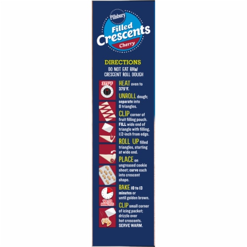 Pillsbury Cherry Filled Crescent Rolls Perspective: top
