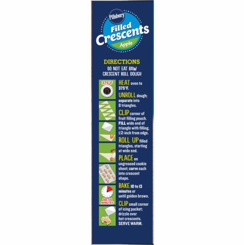 Pillsbury Apple Filled Crescent Rolls Perspective: top