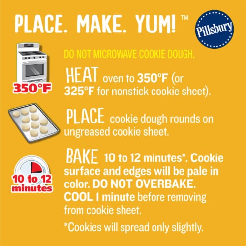 Pillsbury™ Ready To Bake™ Turkey Shape™ Sugar Cookie Dough Perspective: top