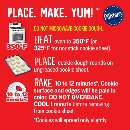 Pillsbury Ready to Bake! Reindeer Shape Sugar Cookie Dough Perspective: top