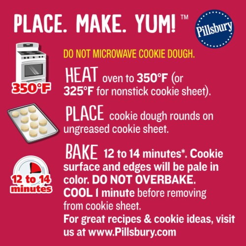 Pillsbury™ Ready To Bake™ Hearts Shape™ Sugar Cookie Dough Perspective: top