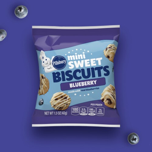 Pillsbury Blueberry Soft Baked Mini Sweet Biscuits Perspective: top
