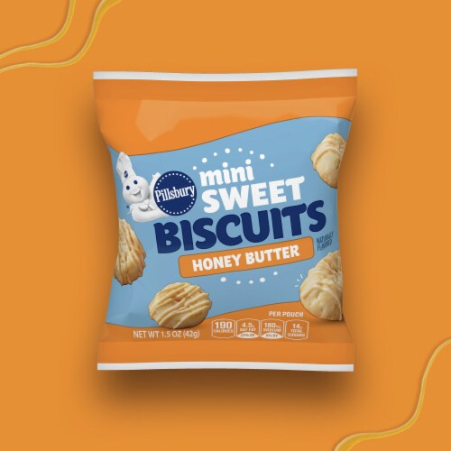Pillsbury Honey Butter Soft Baked Mini Sweet Biscuits Perspective: top