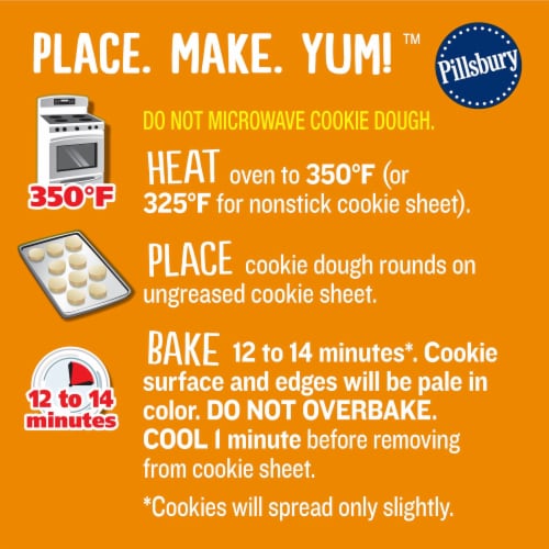 Pillsbury Shape Halloween Pumpkin Ready To Bake Sugar Cookie Dough Perspective: top