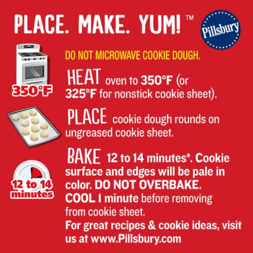 Pillsbury Ready to Bake! Salute To Service Shape Sugar Cookie Dough Perspective: top