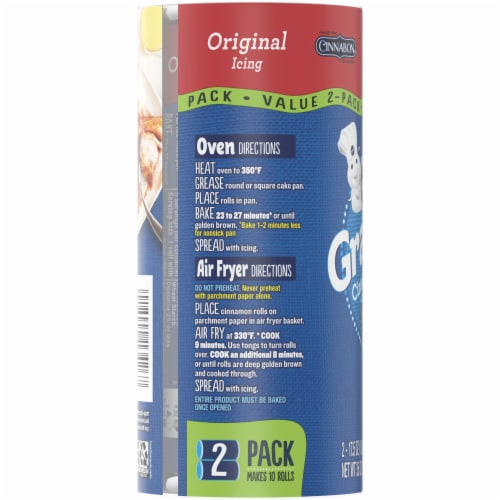 Pillsbury Grands! Cinnabon Cinnamon Rolls 2 Pack Perspective: top