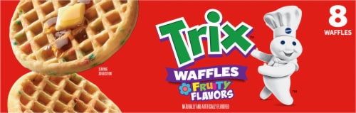 Pillsbury® Trix™ Fruity Flavors Frozen Waffles Perspective: top