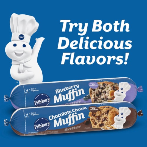 Pillsbury Cut and Squeeze Chocolate Chunk Muffin Batter Perspective: top
