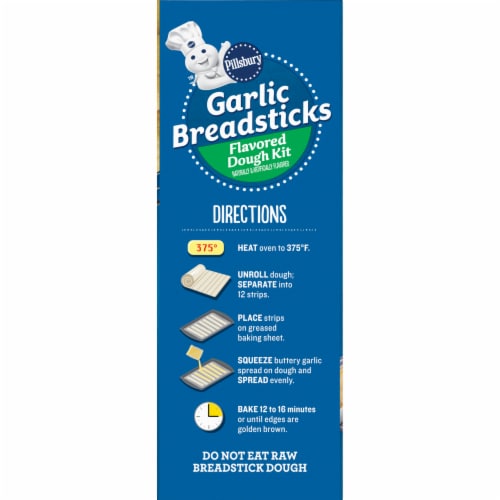 Pillsbury Ready to Bake Garlic Breadsticks Perspective: top