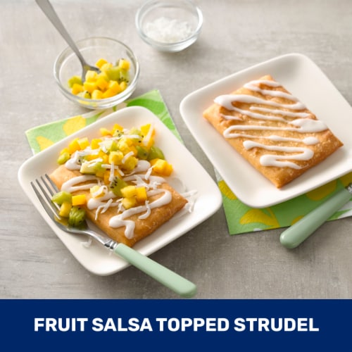 Pillsbury Cream Cheese & Strawberry Toaster Strudel Frozen Pastries Perspective: top