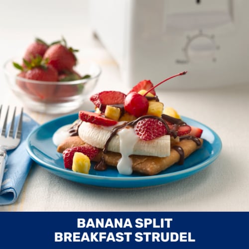 Pillsbury Strawberry Toaster Strudel Frozen Pastries Perspective: top