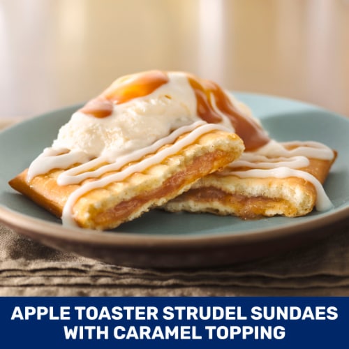 Pillsbury Apple Toaster Strudel Frozen Pastries Perspective: top