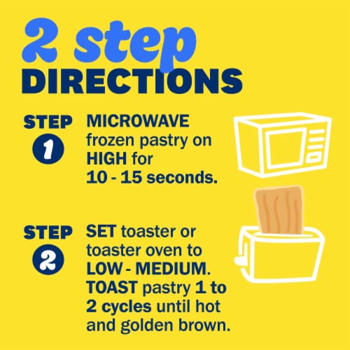 Pillsbury Bacon Toaster Scrambles Frozen Breakfast Pastries Perspective: top
