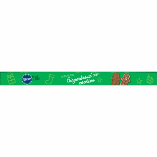 Pillsbury Ready to Bake Gingerbread Cut Out Cookie Dough Perspective: top