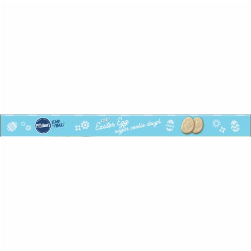 Pillsbury Ready To Bake! Easter Egg Cutout Sugar Cookie Dough Perspective: top