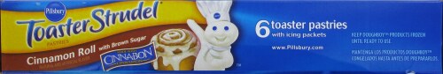 Pillsbury Cinnamon Roll Toaster Strudel Perspective: top