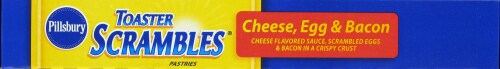 Pillsbury Cheese Egg & Bacon Toaster Scrambles Perspective: top