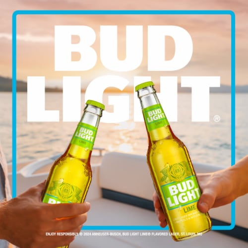 Bud Light Lime American Lager Beer Perspective: top