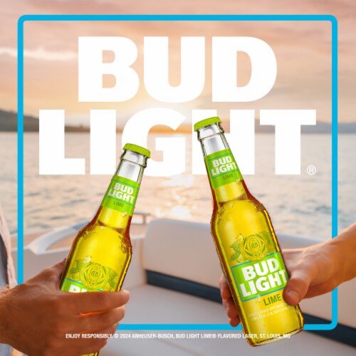 Bud Light Lime American Lager Beer Perspective: top