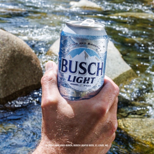 Busch Light American Lager Beer Perspective: top