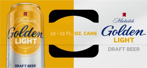 Michelob® Golden Light® Draft Beer Cans Perspective: top