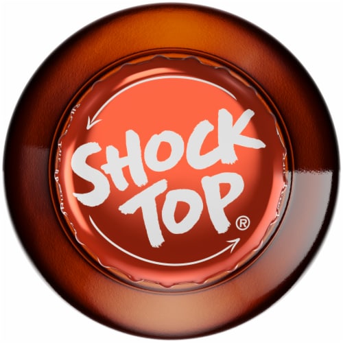 Shock Top Belgian White Ale Beer Perspective: top