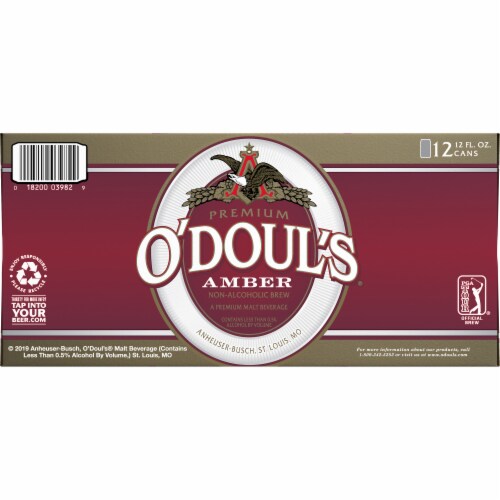 O'Doul's® Amber Non-Alcoholic Beer Perspective: top