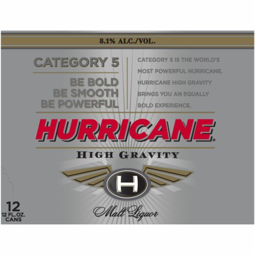 Hurricane High Gravity Malt Liquor Perspective: top