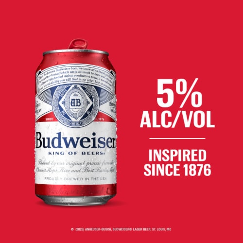 Budweiser American Lager Beer Perspective: top