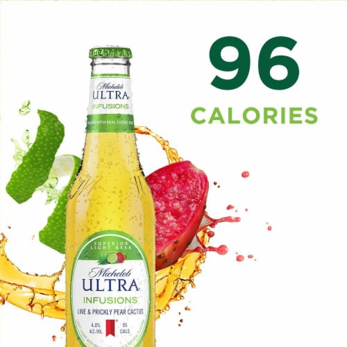 Michelob Ultra® Infusions Lime & Prickly Pear Cactus Light Beer Perspective: top