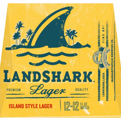 Landshark Island Style Lager Domestic Lager Beer Perspective: top