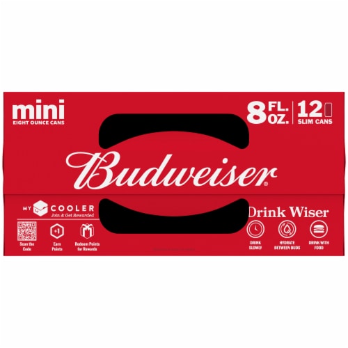 Budweiser Mini Lager Beer Perspective: top