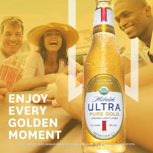 Michelob Ultra® Pure Gold® Organic Light Lager Perspective: top