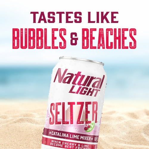 Natural Light Seltzer Koozie Fits 12 oz Aluminum Can Coozie Catalina Lime  Mixer