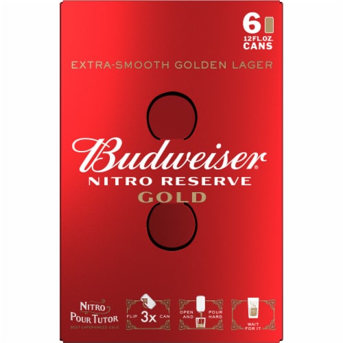 Budweiser Nitro Reserve Gold Lager Perspective: top