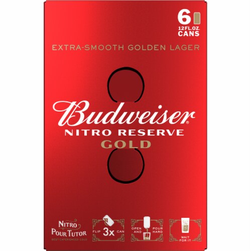 Budweiser Nitro Reserve Gold Lager Perspective: top