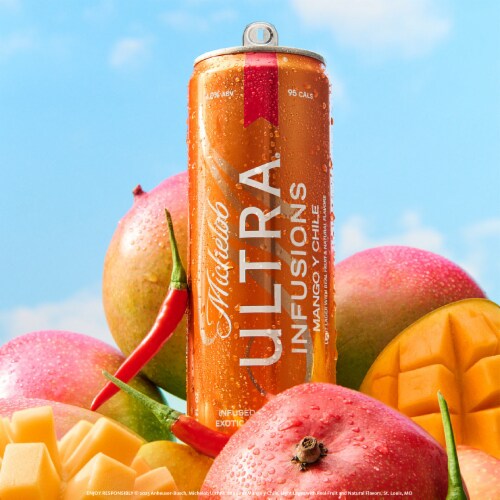 Michelob Ultra Mango y Chile Domestic Fruit Beer Beer Perspective: top